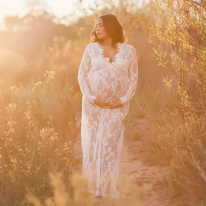 Летнее кружевное платье для фотосъемки женское длинное черно белое макси