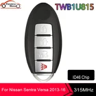 KEYECU Remote автомобильный смарт ключ-брелок для Nissan Sunny Teana Sylphy Sentra Versa 315MHz ID46 Chip Model: TWB1U815 FCC ID: CWTWB1U815