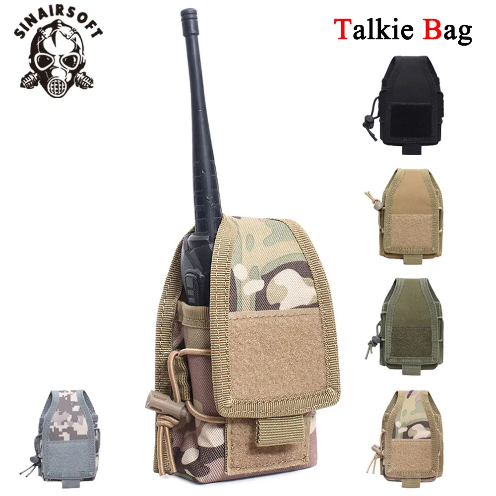 

1000D Nylon Outdoor Pouch Tactical Sports Molle Radio Walkie Talkie Holder Bag Magazine Mag Pouch Pocket