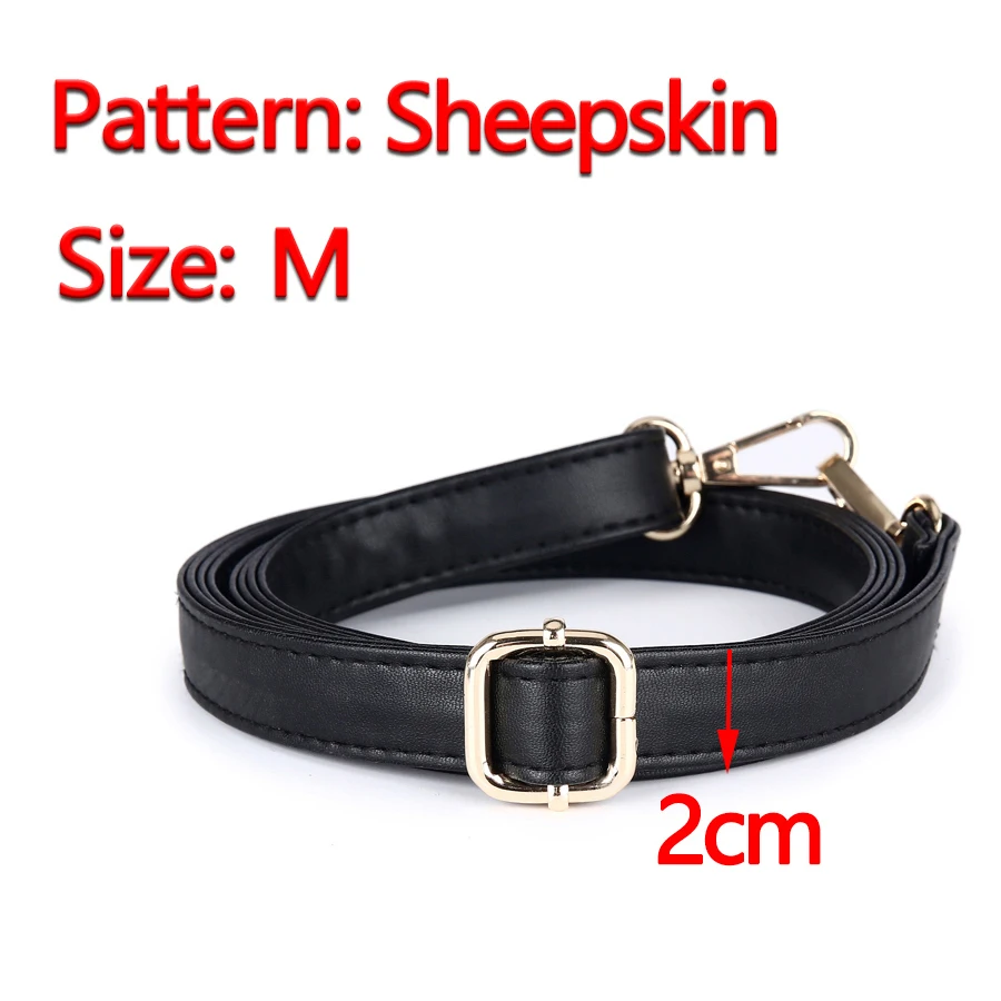 Длинный регулируемый черный ремешок для сумки Сменный ремень из искусственной