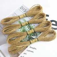 50meters jute rope diy kraft paper binding rope hand woven hemp color binding tag rope