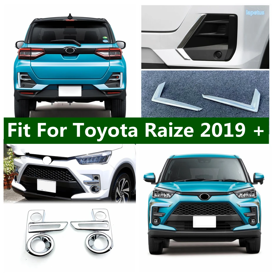 

Car Rear Fog Lights Eyebrow Cover Trim Rear Bumper Foglight Lamps Decoration Styling Accessories For Toyota Raize 2019 - 2021