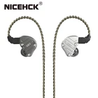 NiceHCK DB3 1BA + 2DD гибридные наушники-вкладыши с 3 драйверами, спортивные наушники для бега, HIFI-гарнитура, наушники-вкладыши, IEM DJ Stage NiceHCK NX7F3