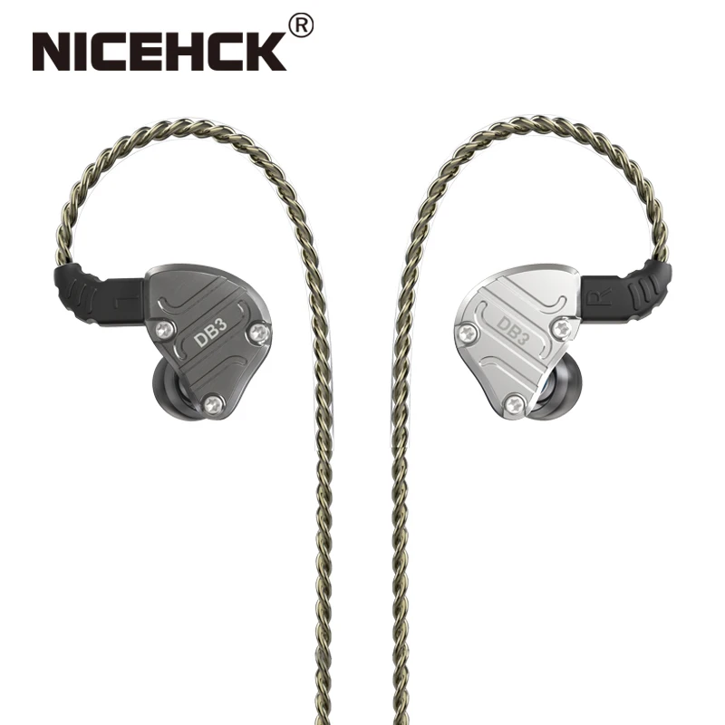 NiceHCK DB3 1BA + 2DD Hybrid 3 Драйвер единиц в ухо наушники Fone de ouvido Спортивная Hi Fi вкладыши IEM