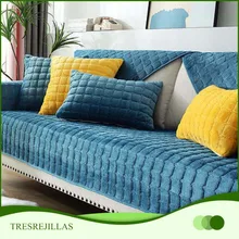 Living Room Sofa Cover Plush Couch Cover Nordic Sofa Cushion Non-slip Sofa Towel L-shaped Sofa Protective Case