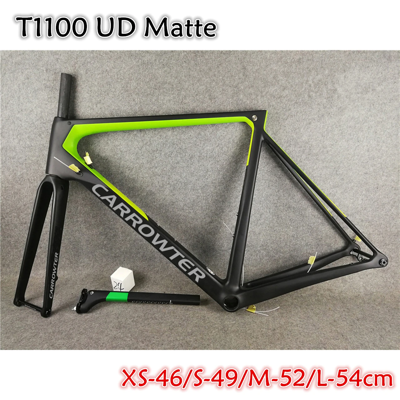 

46 49 52 54cm Black Green V3Rs Disc Carbon Road Bike Frames T1100 UD Matte Disk Brakes Bicycle Frameset Ship DPD UPS For EU