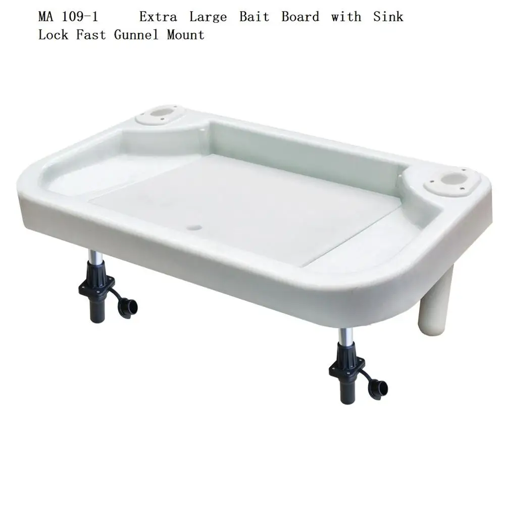 

Extra Large Heavy Duty Bait & Fillet Table 850 x 460mm Lock Fast Gunnel/Rail Mount Boat Fishing MA 109