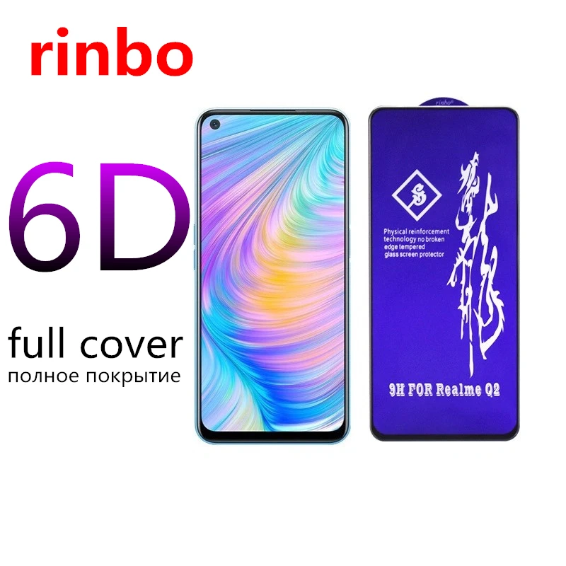 

rinbo Tempered Glass for Oppo Realme GT Neo 2 Pro 2T 3 3T 9i 9 8 7 6 5 X2 XT Q3 Pro 8i 7i A53 4G Reno 4 4Z 5G Screen Protector
