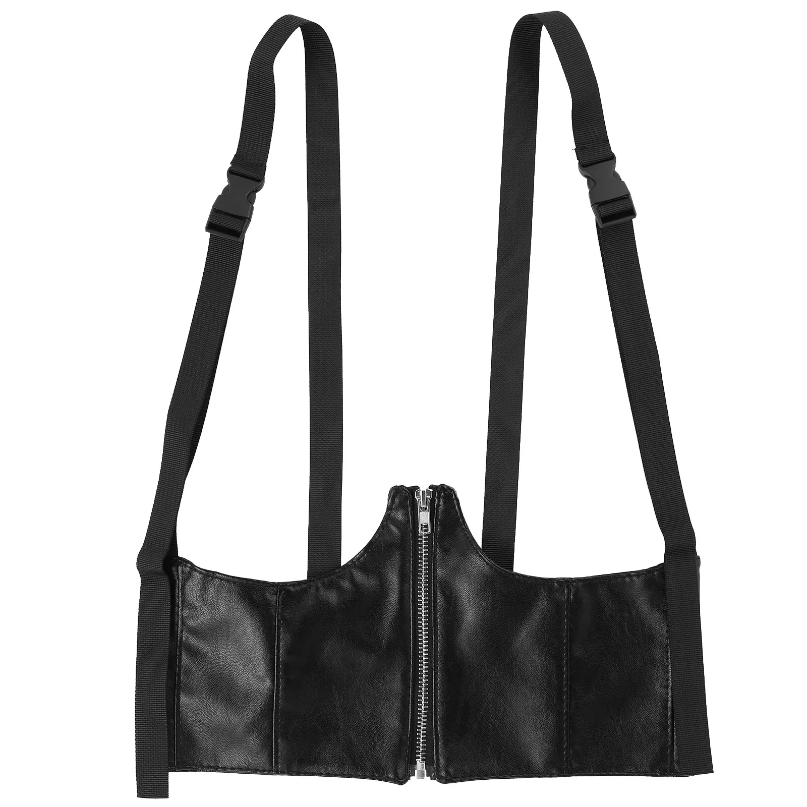 

Zipper Corset Cinch Belt Leather Waist Cincher Fashion Retro Underbust Vest Bustier Waist Belt Harness Lifting Bra Belt Bustier