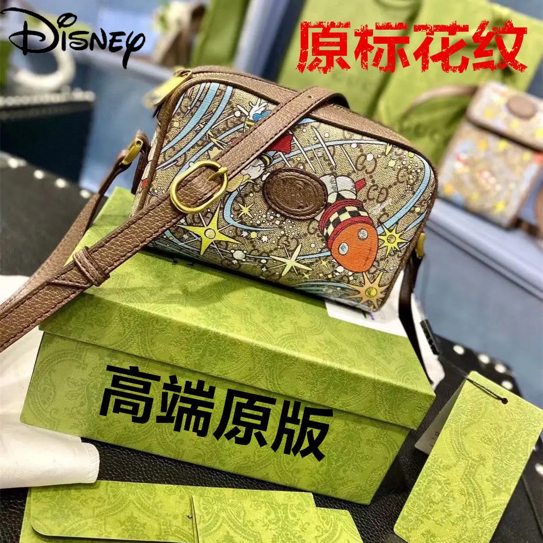 

Disney Donald Duck Ladies Pure Leather One-shoulder Messenger Bag Casual Large-capacity Cartoon Cute Camera Bag
