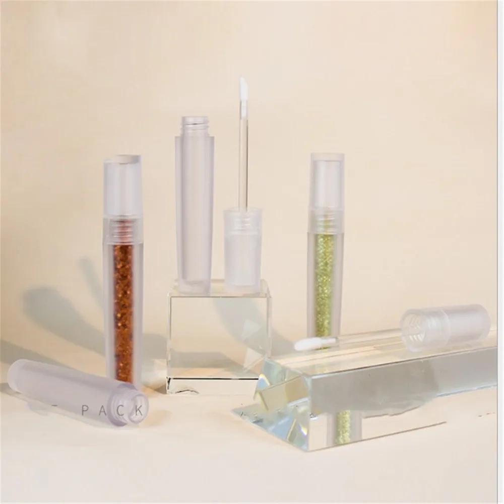 

4.5ml DIY Lip Gloss Tubes Frosted Matte Plastic Cosmetic Containers Empty Cosmetic Lip Balm Refillable Bottle Makeup Organizer