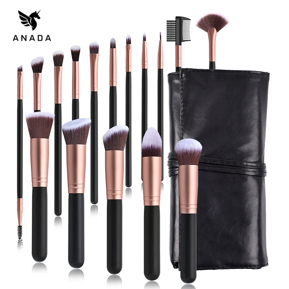 16 шт. Высококачественная Кисть для макияжа Наборы косметических кистей