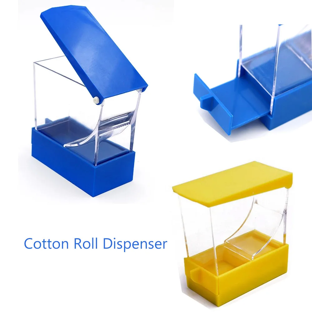 

1 шт. стоматологический дозатор ватных рулонов, синяя желтая коробка, держатель для хранения, тип ящика, лабораторный продукт, стоматологиче...