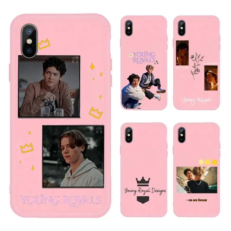 

Young Royals TV series Phone Case Candy Color for iPhone 6 7 8 11 12 s mini pro X XS XR MAX Plus