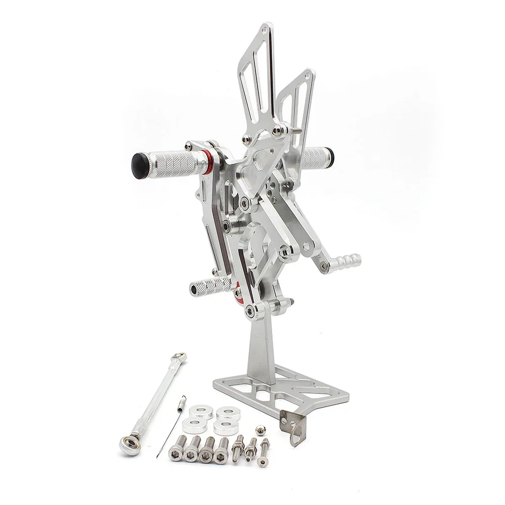 Регулируемые подножки для мотоцикла MFS черные Honda CBR150 CBR125 2011 2012 2013 2014 2015|Подставки