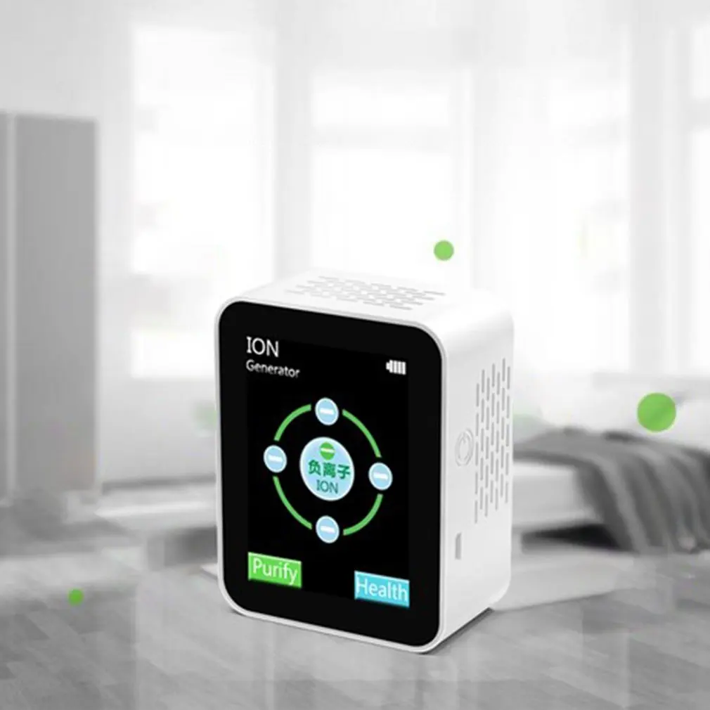 

Mini Negative Ion Air Purifierfilter Air Purifiers For Allergies And Pets Smokers Dust Mold Cleaner For Home And Office