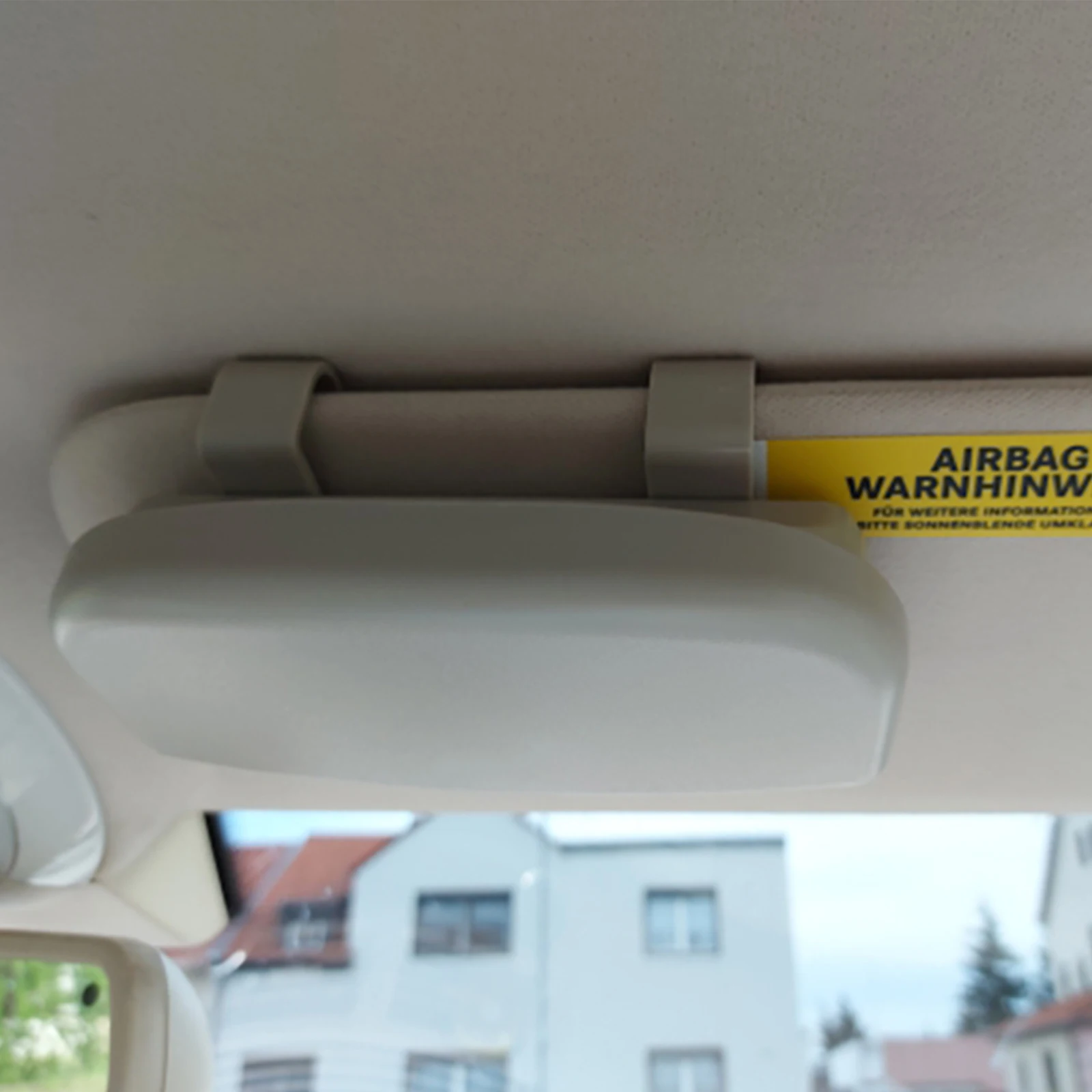 Чехол для автомобильных очков футляр хранения солнцезащитных черный серый