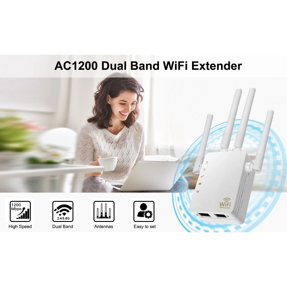 Wi-fi репитер 2 4 ГГц 5 1200 Мбит/с | Компьютеры и офис