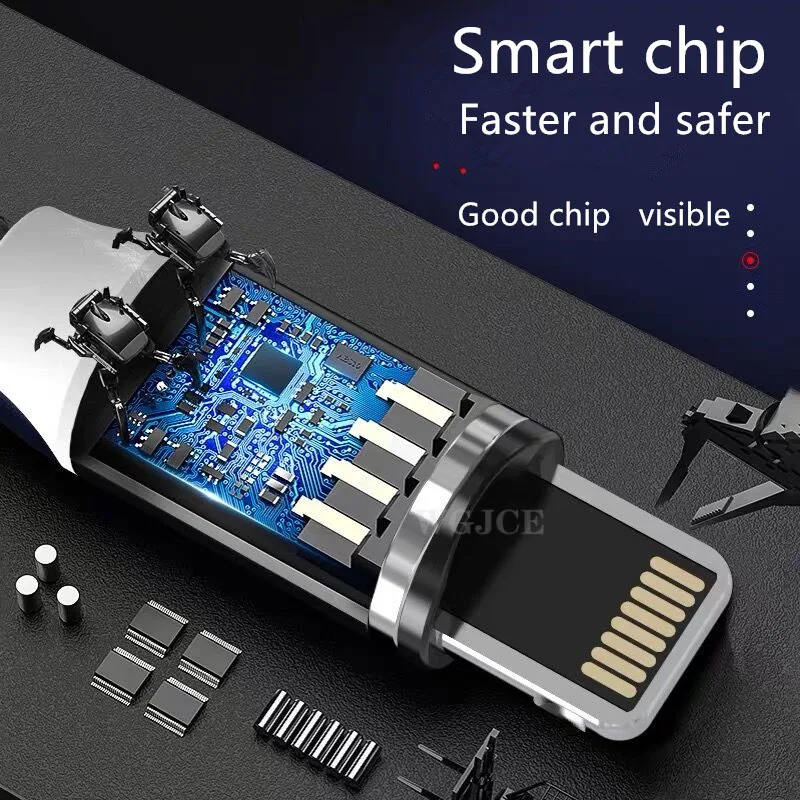 Магнитный кабель USB для быстрой зарядки кабель usb type C Магнитный кабель для зарядки данных Micro USB кабель для мобильного телефона USB шнур