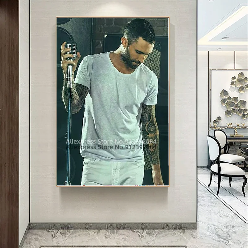 Картина картина с микрофоном |