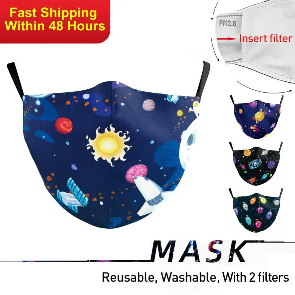 

Zawaland Adult Sky Mask Washable Antibacteria Face Mask Protective PM2.5 Filter Mask Windproof Mouth-muffle Facemask