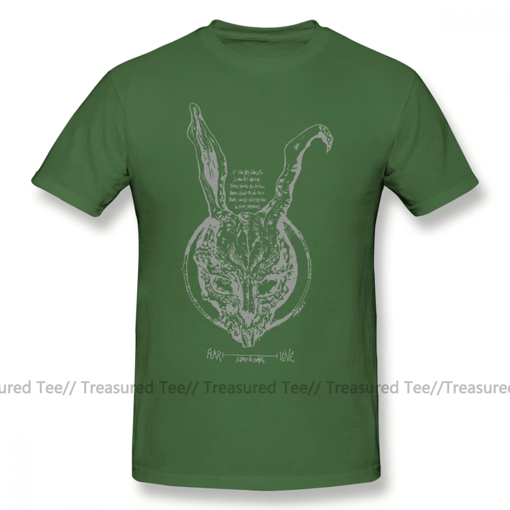 Футболка Donnie Darko, футболка Donnie Darko, забавная Футболка с принтом, 6xl, летняя мужская футболка с коротким рукавом, 100 хлопок - Цвет: Army Green