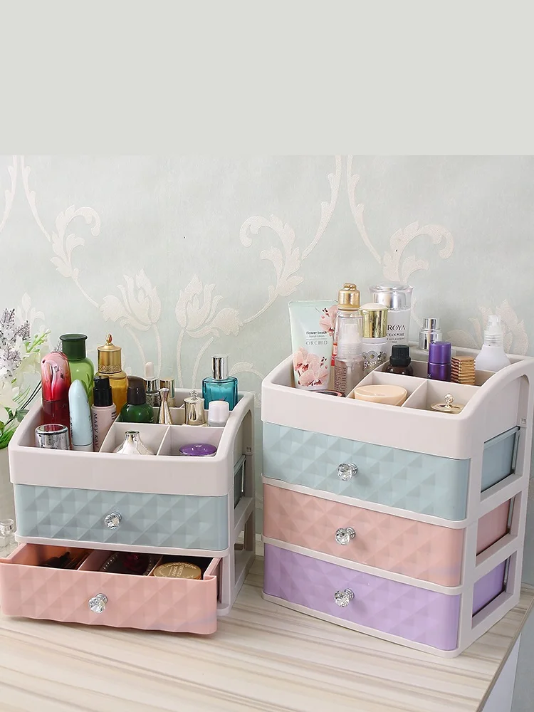 Настольные прозрачные товары для ухода за кожей шкатулка губной помады коробка