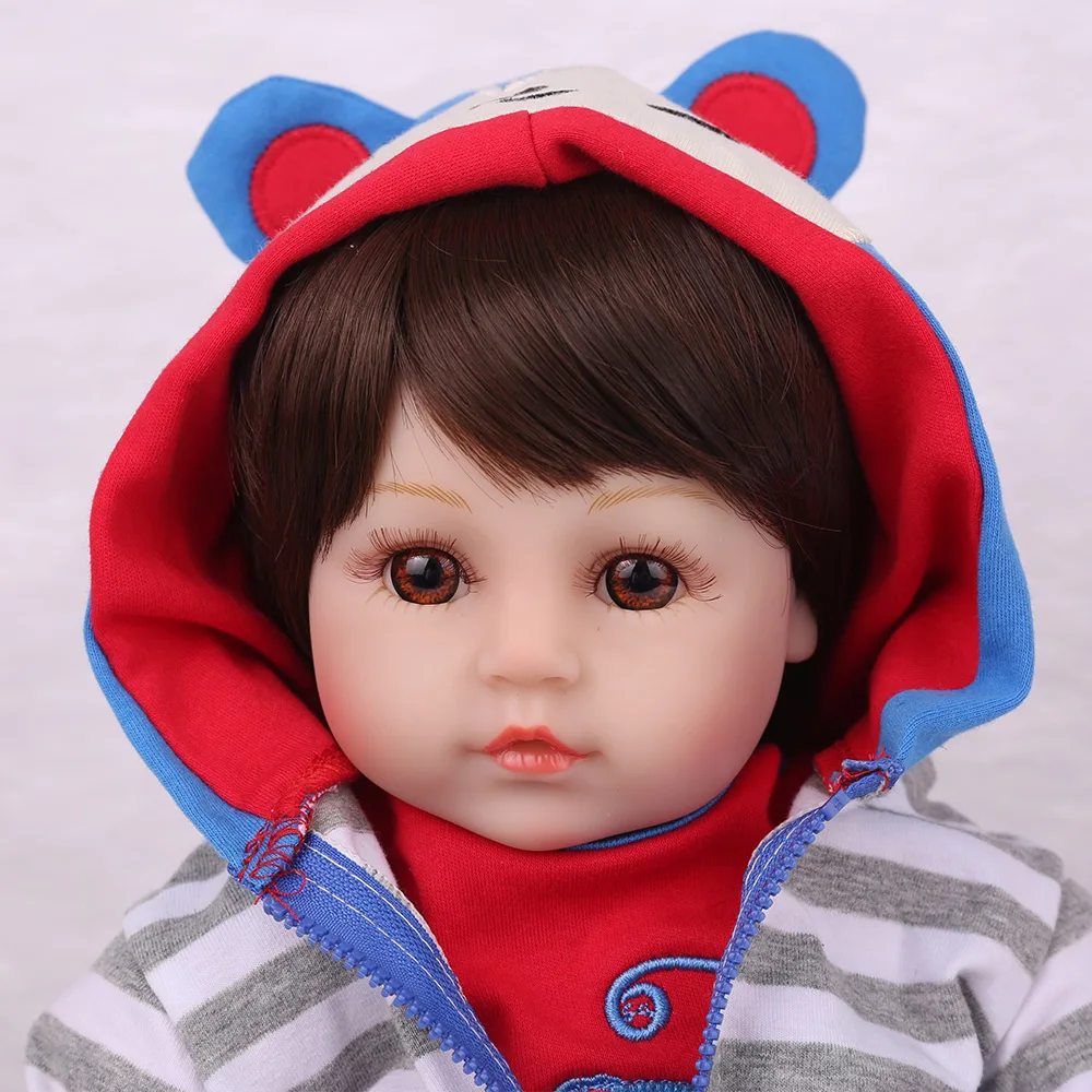 Милые мягкие силиконовые куклы Новорожденные 48 см очаровательные игрушки