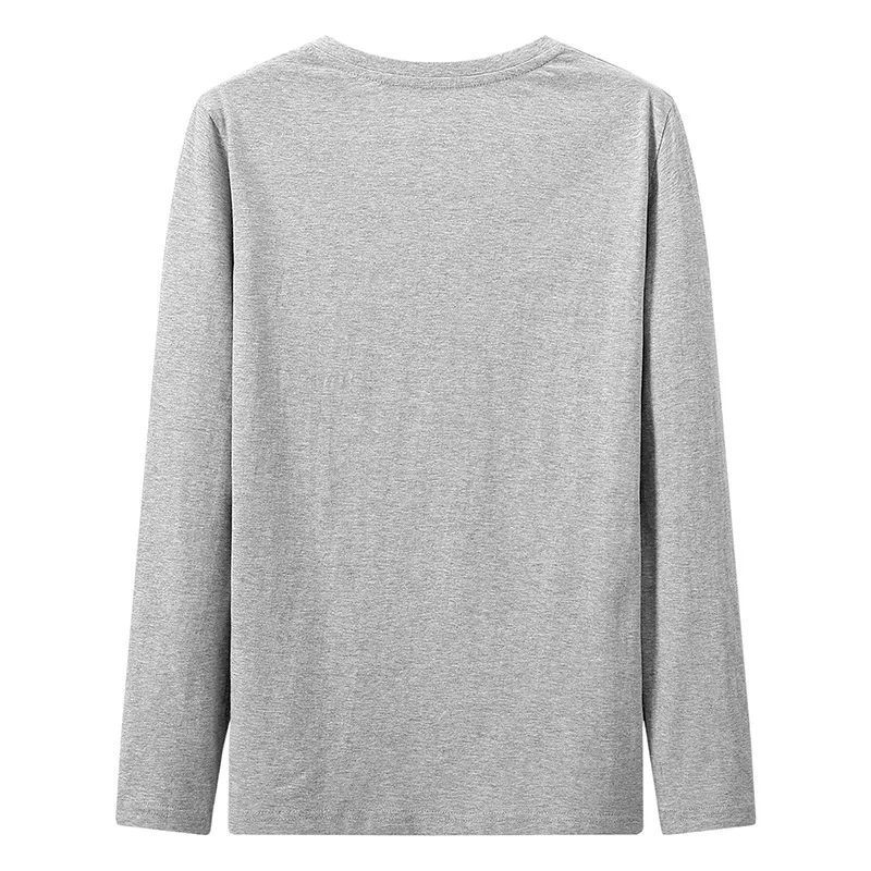 

Big Size 100% Cotton Spring/Autumn Fashion Mens T-Shirt Homme Men's Long Sleeved O-Neck Solid Color Casual T-Shirts Tops Tees