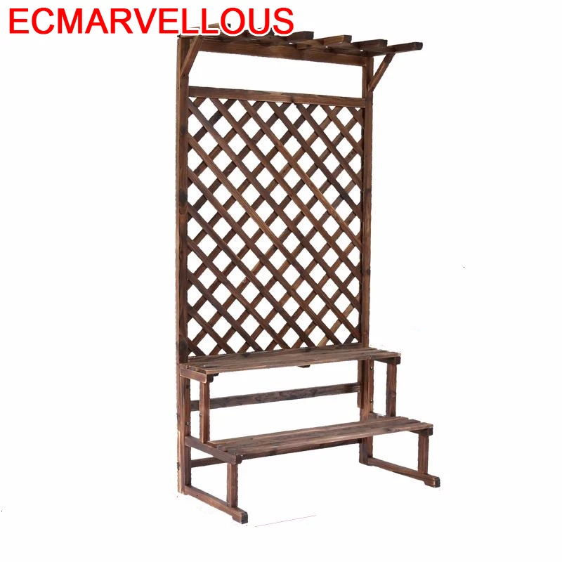 Standi Indoor Huerto Urbano Madera Balkon Pot Garden Wooden Shelves For Balcony Dekoration Shelf Outdoor Flower Plant Stand | Мебель