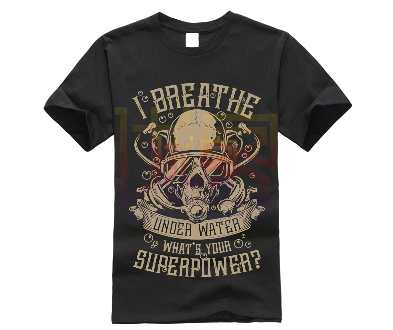2020 Новая летняя модная мужская футболка с подводным плаванием я дышу под водой