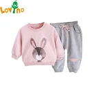 Комплекты одежды для малышей, осенне-зимняя одежда для маленьких девочек, детский спортивный костюм для девочек, детская одежда