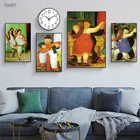 Забавные художественные картины на холсте с изображением влюбленных пар Фернандо Ботеро Ретро плакаты и принты для дома гостиной