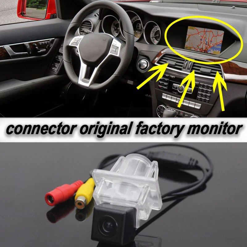 170 градусов камера IP66 заднего вида DC 12V Водонепроницаемая Для Mercedes Benz C E W204 W212 W207 C207