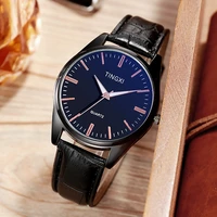 tingxi brand fashion trend mens watch 2021 casual simple leather stainless steel temperament quartz watch