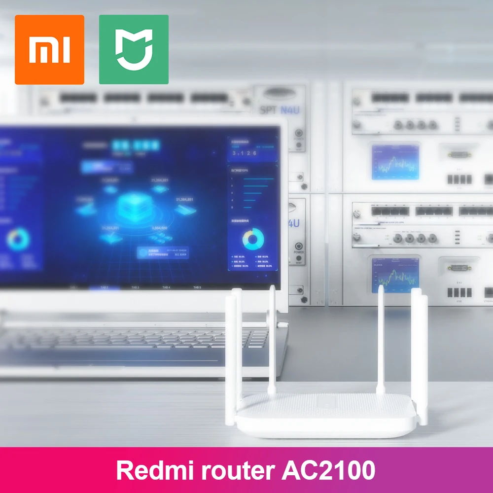 

Xiaomi Redmi AC2100 Router Gigabit 2.4G 5.0Ghz Dual-Band 2033Mbps Wireless Router Wifi Repeater Met 6 high Gain Antennes Breder