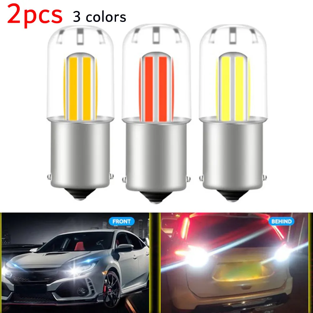 

2pcs Car Brake Lights Reversing Lamp LED Daytime Running Lights COB 1156/115710 Waterproof IP65 Good Heat Resistance