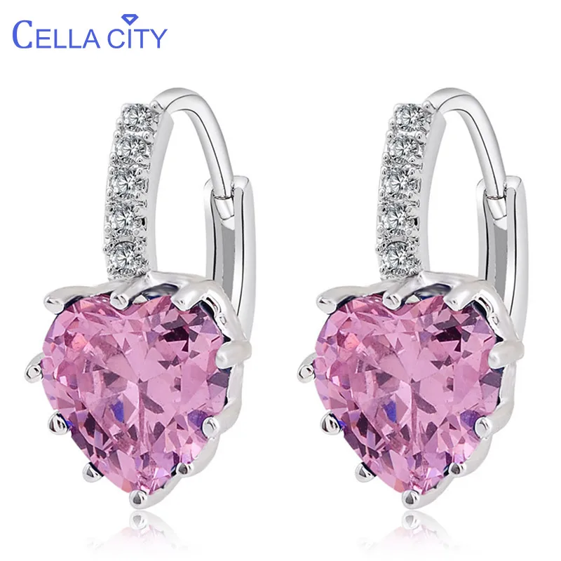 Cellacity 15 стилей на выбор в форме сердца серебро 925 ювелирное изделие драгоценные