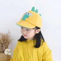 new childrens suit hat autumn edition korean matching color dinosaur boys girls caps baby soft brim sunshade baseball cute cap