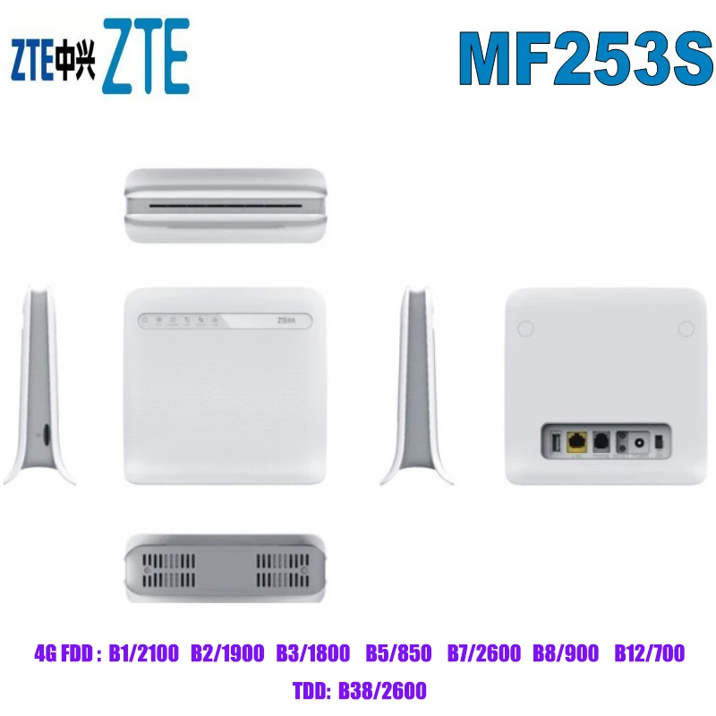 ZTE MF253s 150 / 4G LTE Wi-Fi  4G LTE CPE     Lan