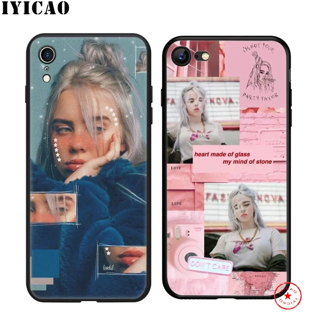 IYICAO Bilie Eilish Khalid прекрасный мягкий черный силиконовый чехол для iPhone 11 Pro Xr Xs Max X или 10 8 7 6 6S Plus 5 5S SE