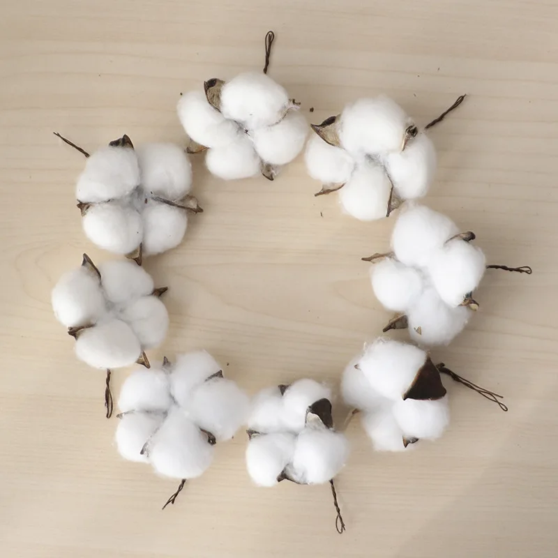 2/5/10 шт белые хлопковые Цветочные головки свадебные украшения автомобиля венки