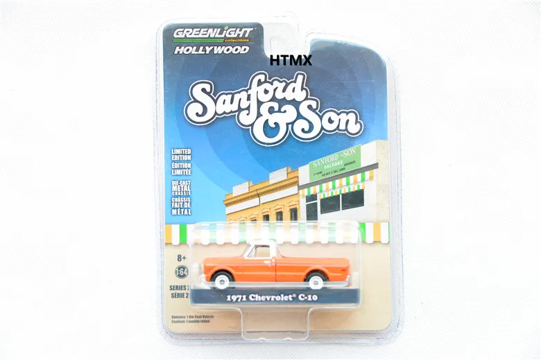 

GreenLight 1:64 1971 CHEVROLET C-10 коллекция литых под давлением моделей автомобилей из сплава детские игрушки