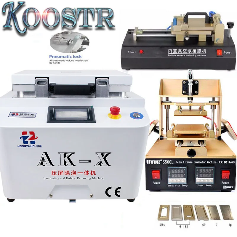 Автоматическая машина для удаления пузырьков AK PRO OCA вакуумная ламинирующая + 5 в 1