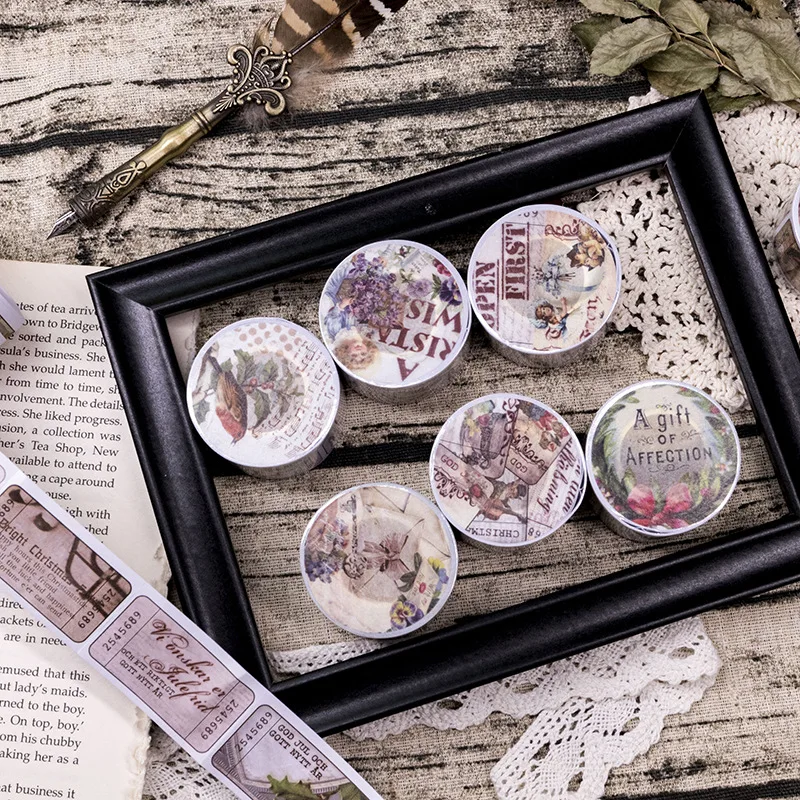 10 шт./лот Васи Маскировочные ленты старые земляные круги декоративные клейкие