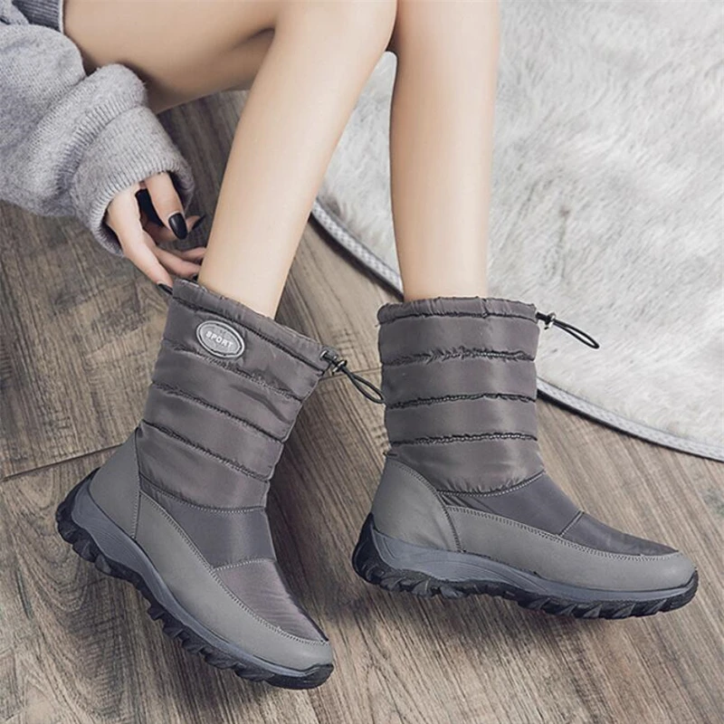 Plus Size Women Platform Shoes Warmest Non-slip Snowboots Winter Ankle Boot for Woman Fashion Botines Plata Mens Winter Footwear