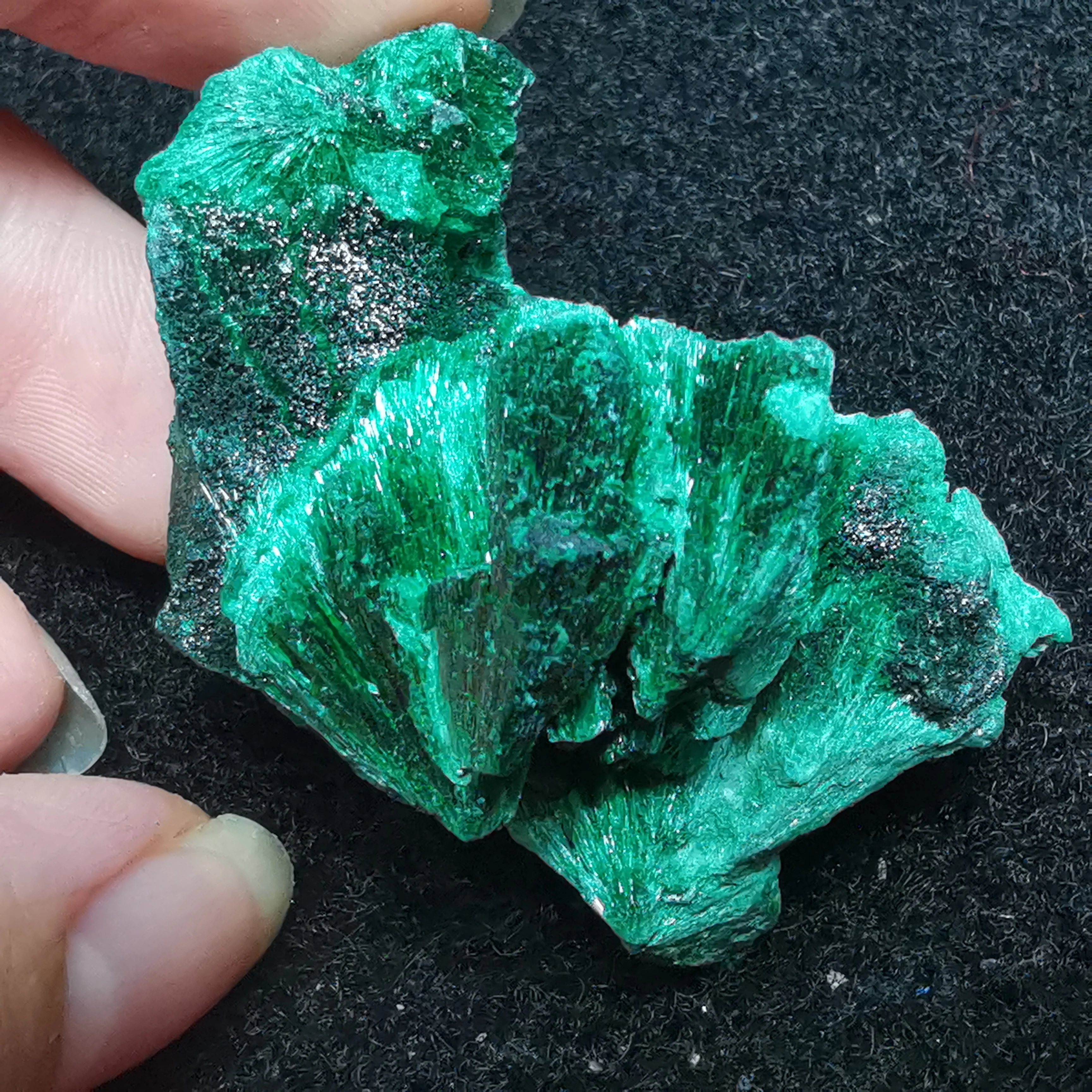 

43.8gDie Hausdekoration von Mineralproben Heilende Meditation Geologie Lehre der natürlichen Nadel Malachite Landschaftsstein