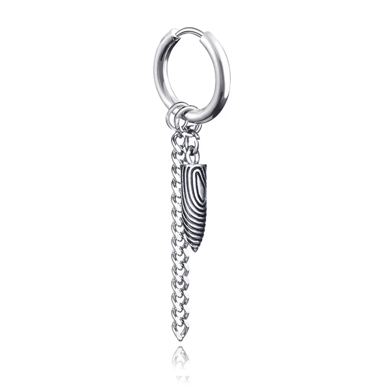 Серьги-кольца унисекс из титана и нержавеющей стали в стиле хип-хоп | Украшения