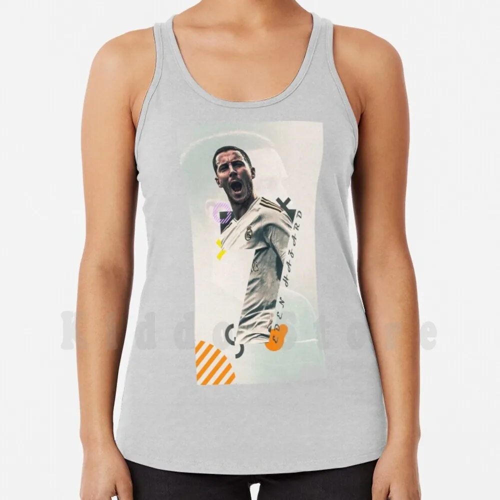

Eden Hazard Tank Tops Vest 100% Cotton Eden Hazard Football Christiano Ronaldo Sergio Ramos Marcelo Kylian Luis