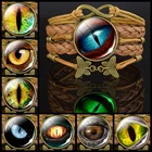 2021 светящиеся браслеты, браслет для женщин, коричневые кожаные плетеные браслеты ручной работы, женские браслеты, крутые браслеты с изображением сглаза дракона, женский браслет Bijous Femme